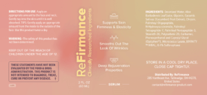 Refirmance Ingredients